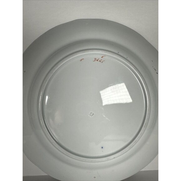 Porcelain Floral Decorated 9” Plate - Picture 3 of 5